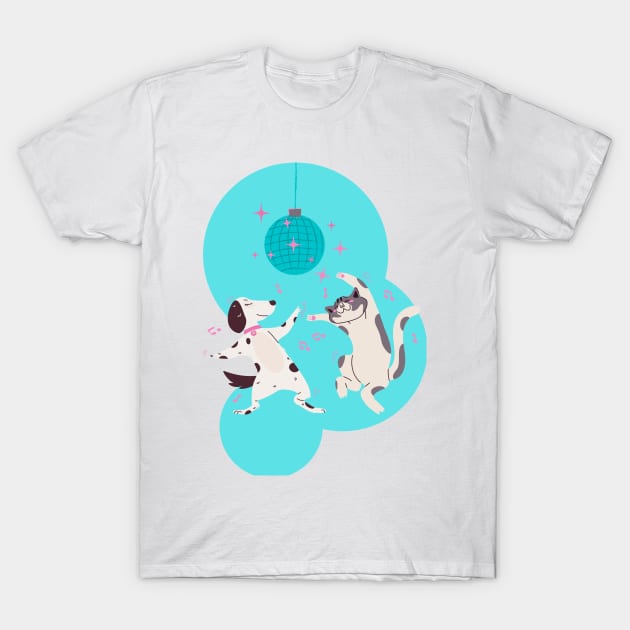 animals dancing T-Shirt by Design craft